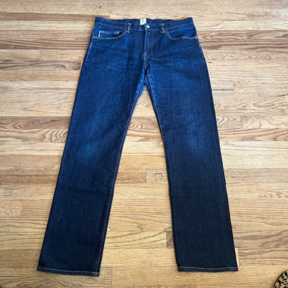 KATO By Hiroshi Kato The Pen Slim Selvedge Denim‎ Jeans Mens 34 Dark Indigo Slub